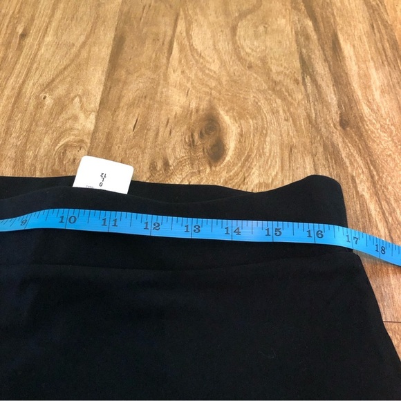 NWT Torrid Midi Studio Luxe Ponte Pencil Skirt Black Womens Size 0 Large 12 - Picture 6 of 8